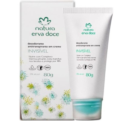 desodorante em creme erva doce - 80g.